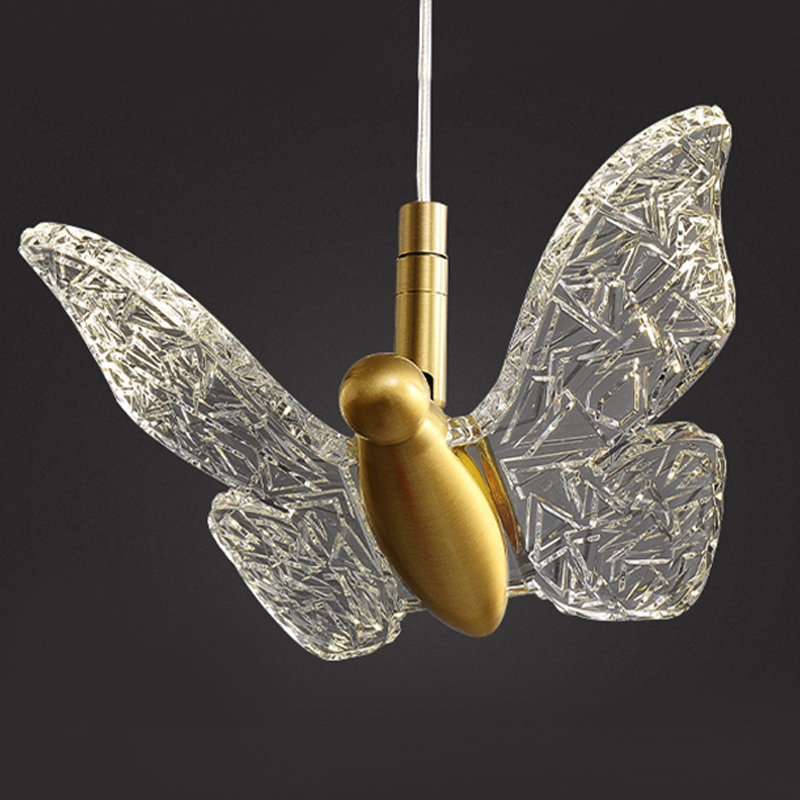 Butterfly Pendant Lamp H Прозрачный Латунь Butterfly Pendant Lamp H Прозрачный Латунь в Грозном | Loft Concept