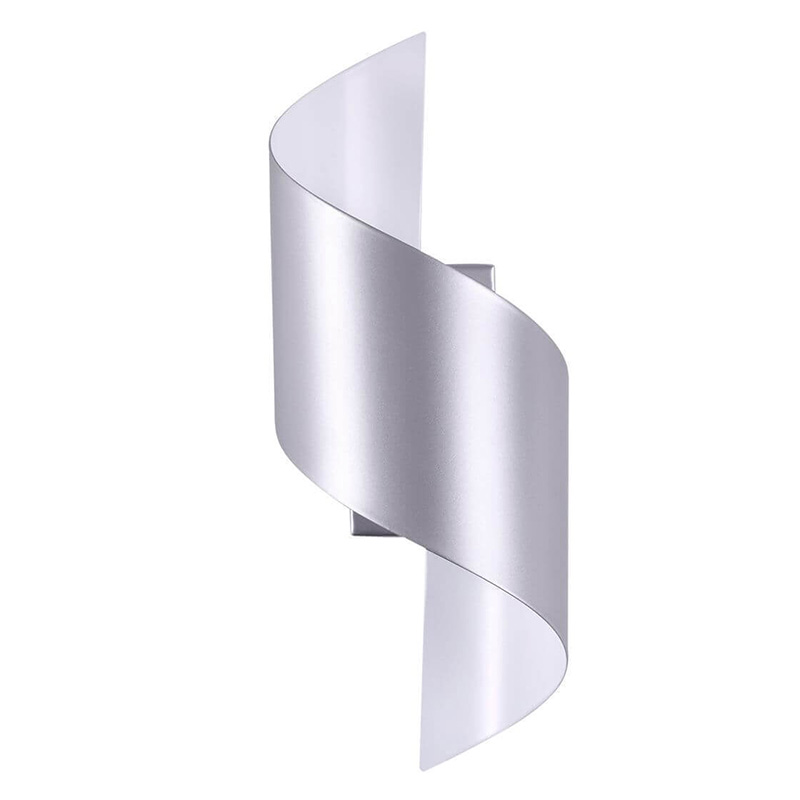 Бра Silver Locken Wall Lamp Серебряный Бра Silver Locken Wall Lamp Серебряный в Грозном | Loft Concept