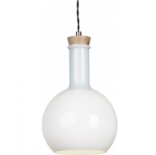 Подвесной светильник Glass Bottle Light 3 Белый Подвесной светильник Glass Bottle Light 3 Белый в Грозном | Loft Concept