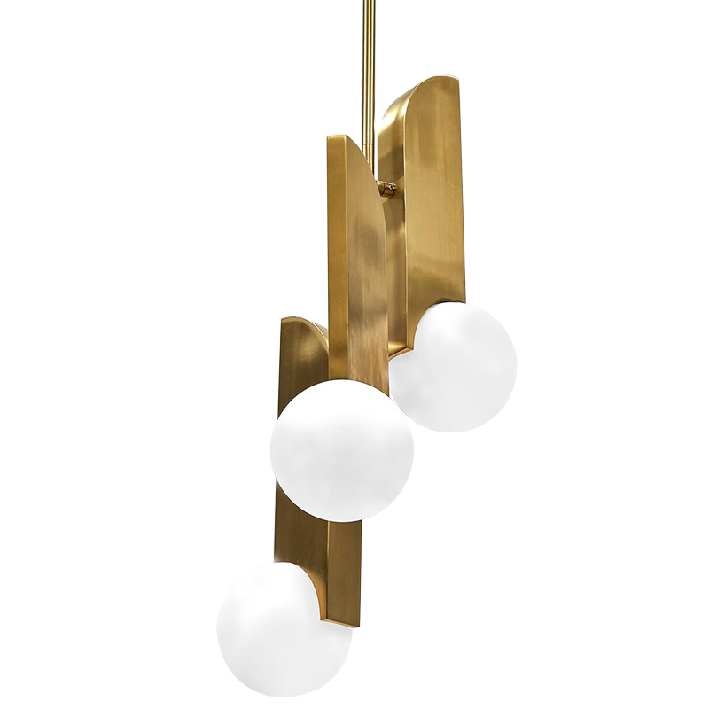 Подвесной светильник Harvir Hanging Lamp Золотой Белый Подвесной светильник Harvir Hanging Lamp Золотой Белый в Грозном | Loft Concept