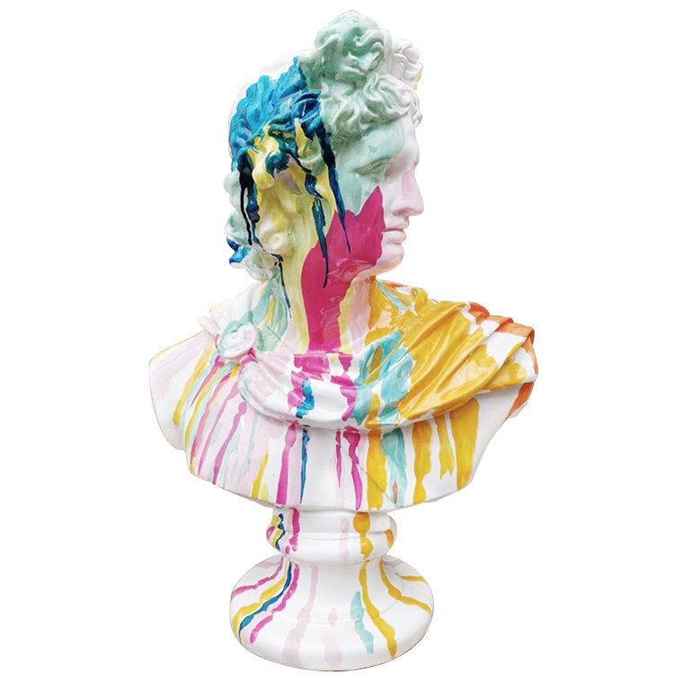 Статуэтка Bust Bright Spots Мульти Белый Статуэтка Bust Bright Spots Мульти Белый в Грозном | Loft Concept
