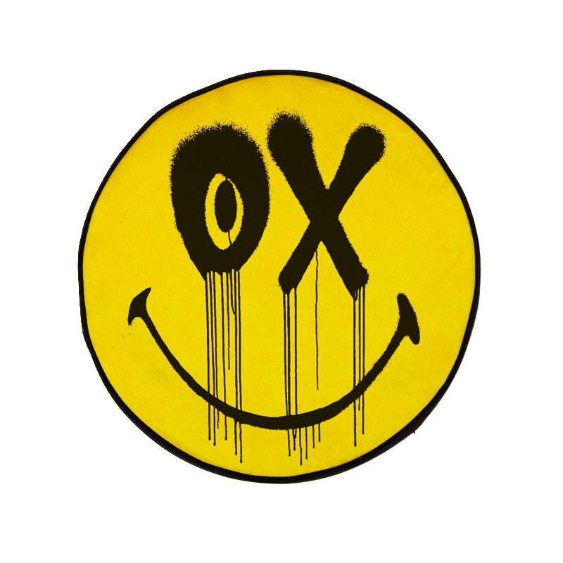 Подушка OX Cushion Smiley by Andre Saraiva Желтый Черный Подушка OX Cushion Smiley by Andre Saraiva Желтый Черный в Грозном | Loft Concept