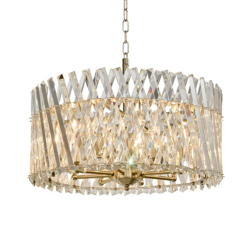 Люстра Durable Crystal Gold с Хрусталем Золотой Люстра Durable Crystal Gold с Хрусталем Золотой в Грозном | Loft Concept