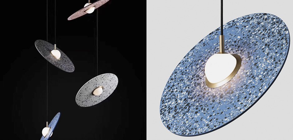Подвесной светильник Stone Disc Haning Pendant Подвесной светильник Stone Disc Haning Pendant - Loft-Concept в Грозном