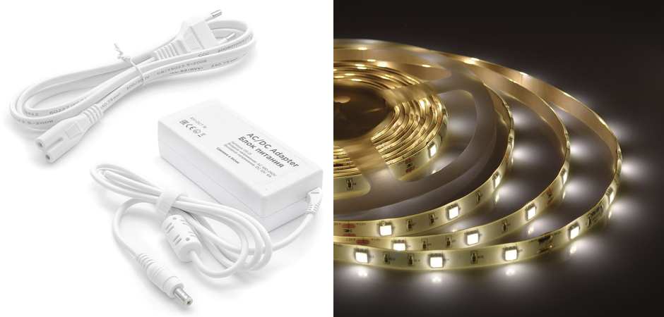 Комплект светодиодной ленты 7,2W/m 30LED/m 5050SMD 5M Комплект светодиодной ленты 7,2W/m 30LED/m 5050SMD 5M - Loft-Concept в Грозном