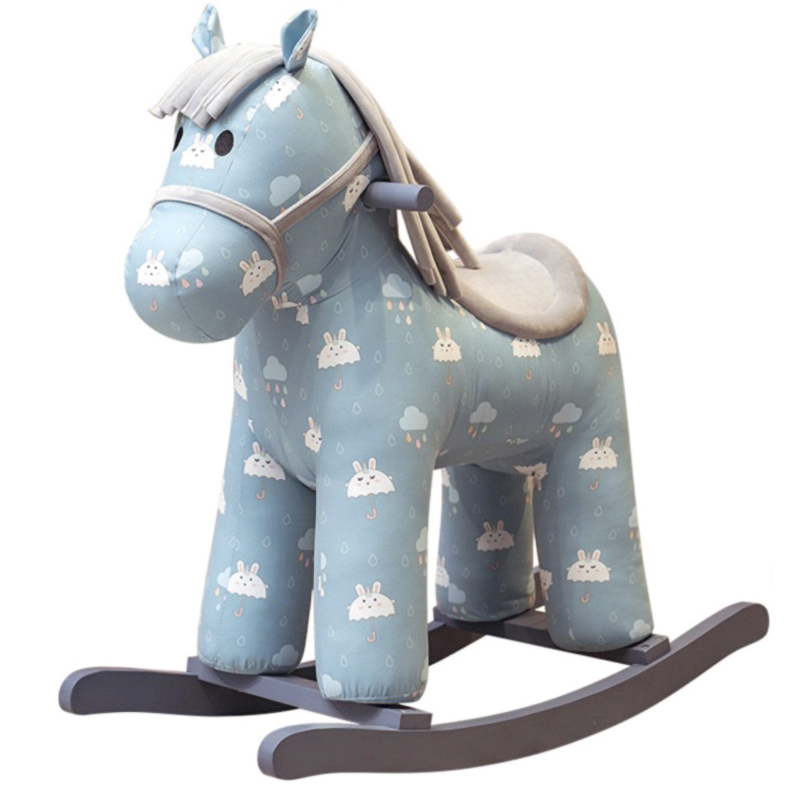 Лошадка-качалка голубая Theodore Pony Голубой Лошадка-качалка голубая Theodore Pony Голубой в Грозном | Loft Concept