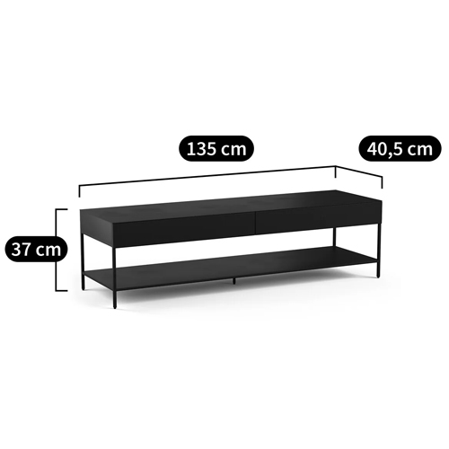 ТВ-тумба из металла с 2-мя ящиками Kelsey Metal TV Stand ТВ-тумба из металла с 2-мя ящиками Kelsey Metal TV Stand в Грозном