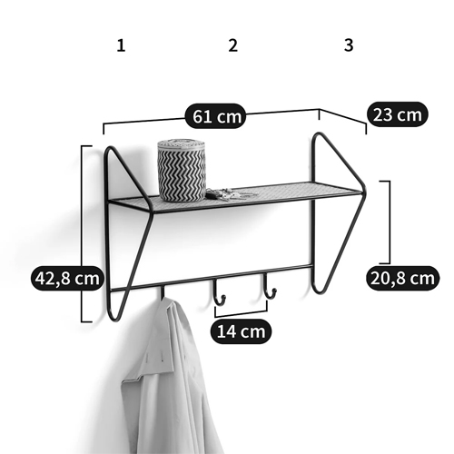 Настенная вешалка с полкой из ротанга Bourn Shelf-hanger Настенная вешалка с полкой из ротанга Bourn Shelf-hanger в Грозном