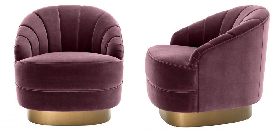 Кресло Eichholtz Chair Hadley Purple Кресло Eichholtz Chair Hadley Purple - Loft-Concept в Грозном