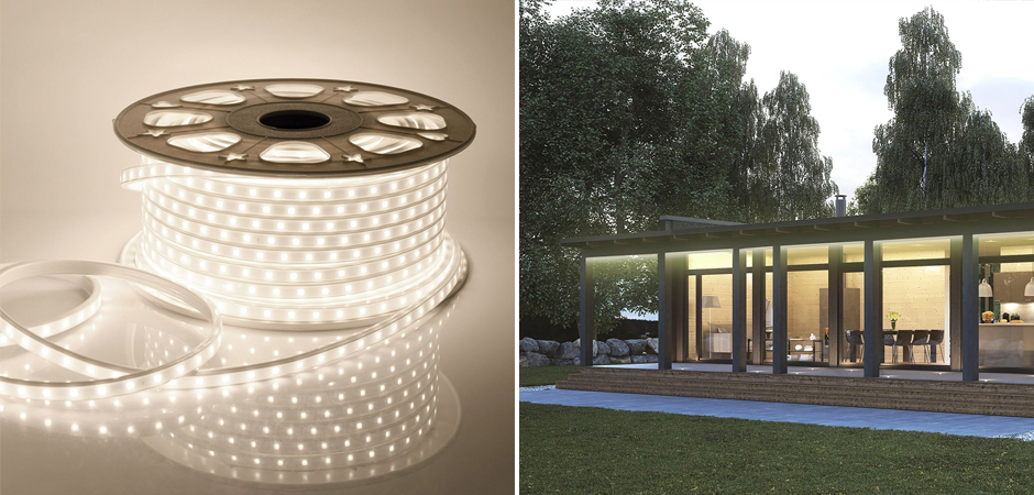 Комплект светодиодной ленты 6W/m 60LED/m 2835SMD теплый белый 5M Комплект светодиодной ленты 6W/m 60LED/m 2835SMD теплый белый 5M - Loft-Concept в Грозном