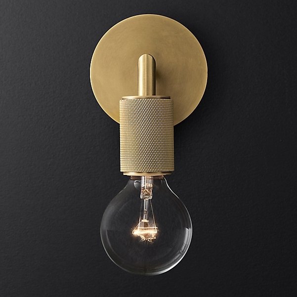 Бра RH Utilitaire Single Sconce Brass Латунь Бра RH Utilitaire Single Sconce Brass Латунь в Грозном | Loft Concept