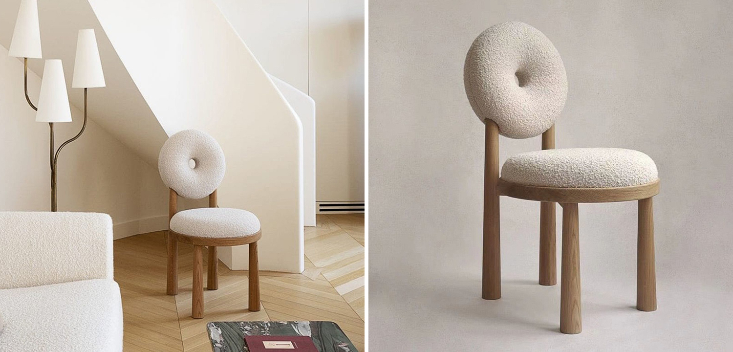 Стул Bagel Boucle Chair - фото