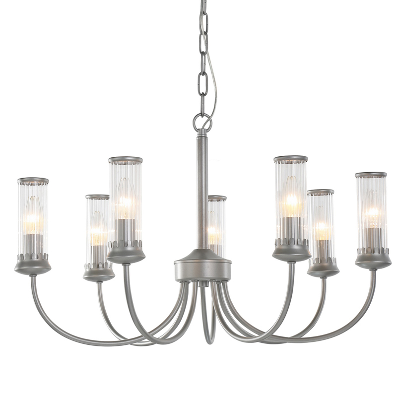 Люстра Morgane Chandelier silver 66 Серебряный Прозрачный Люстра Morgane Chandelier silver 66 Серебряный Прозрачный в Грозном | Loft Concept