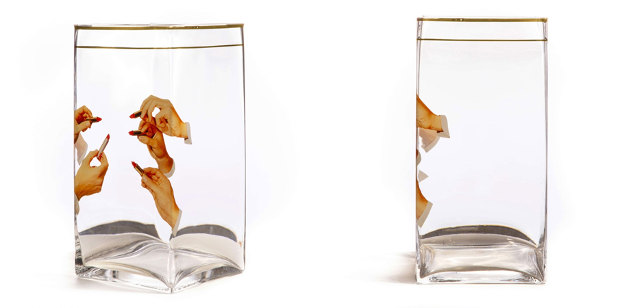 Ваза Glass vase big Lipstick - Loft-Concept в Грозном