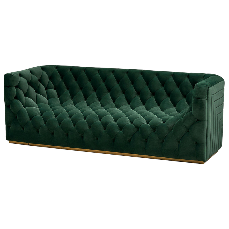 Диван велюровый Arwen Green Sofa Зелёный Зеленый Диван велюровый Arwen Green Sofa Зелёный Зеленый в Грозном | Loft Concept