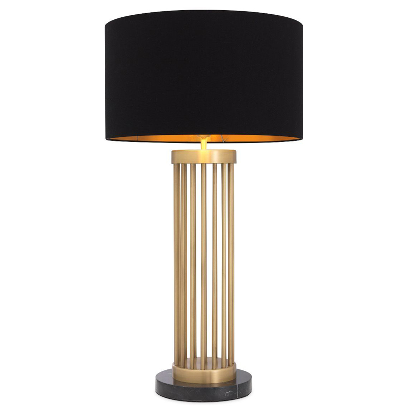 Настольная лампа Eichholtz Table Lamp Condo Черный Латунь Античная полированная Черный Мрамор Nero Настольная лампа Eichholtz Table Lamp Condo Черный Латунь Античная полированная Черный Мрамор Nero в Грозном | Loft Concept