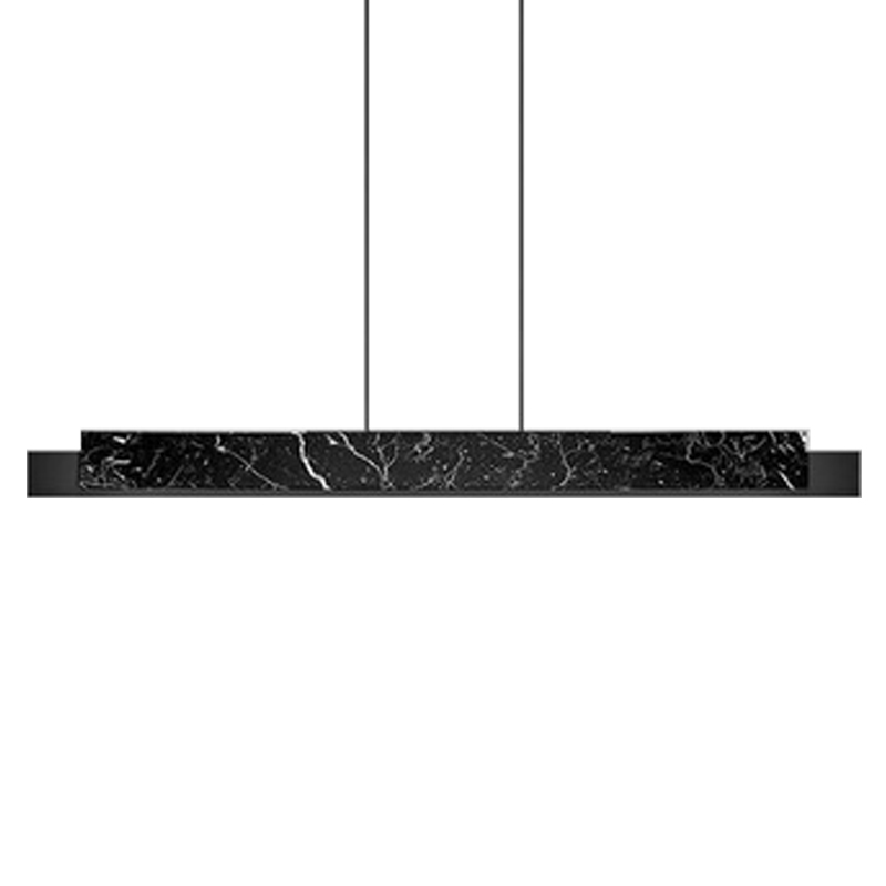 Люстра Leonce Marble Linear Chandelier Черный Черный Мрамор Nero Люстра Leonce Marble Linear Chandelier Черный Черный Мрамор Nero в Грозном | Loft Concept
