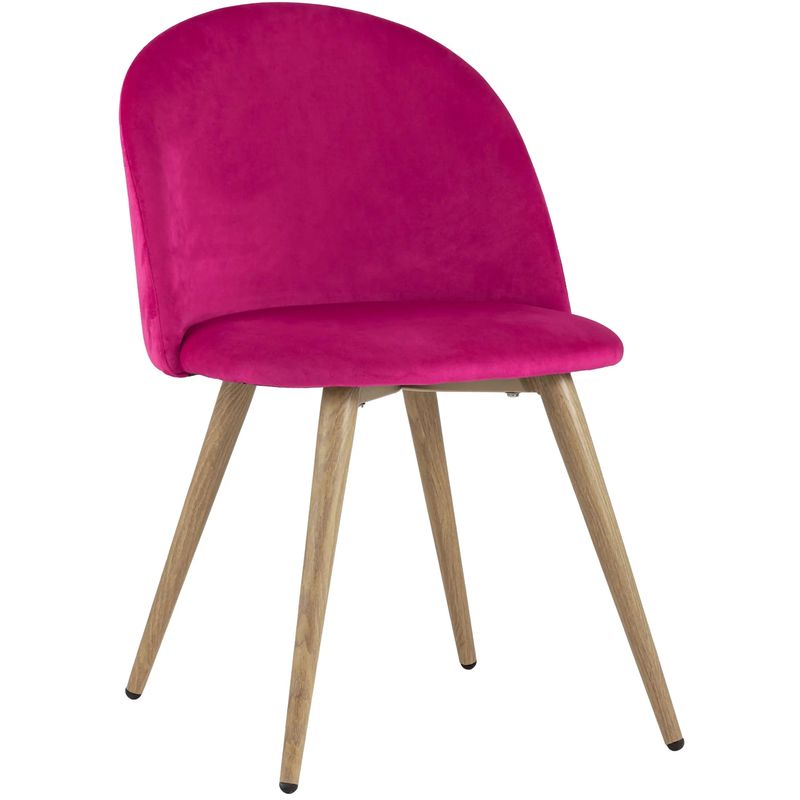 Стул Miruna Chair II Велюр Фуксия Фуксия Древесина Стул Miruna Chair II Велюр Фуксия Фуксия Древесина в Грозном | Loft Concept