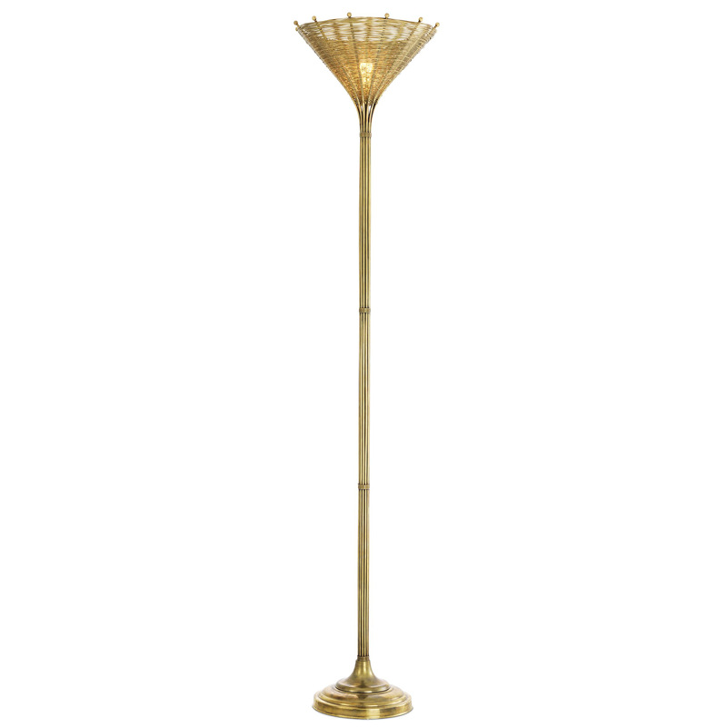 Торшер Eichholtz Floor Lamp Kon Tiki Винтажная латунь Торшер Eichholtz Floor Lamp Kon Tiki Винтажная латунь в Грозном | Loft Concept