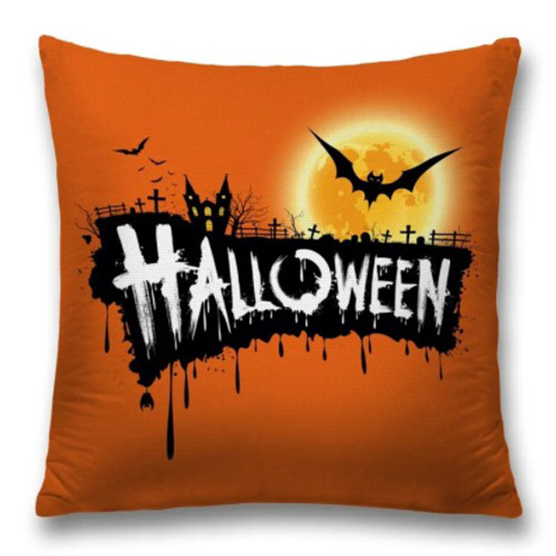 Подушка Halloween Оранжевый Черный Подушка Halloween Оранжевый Черный в Грозном | Loft Concept