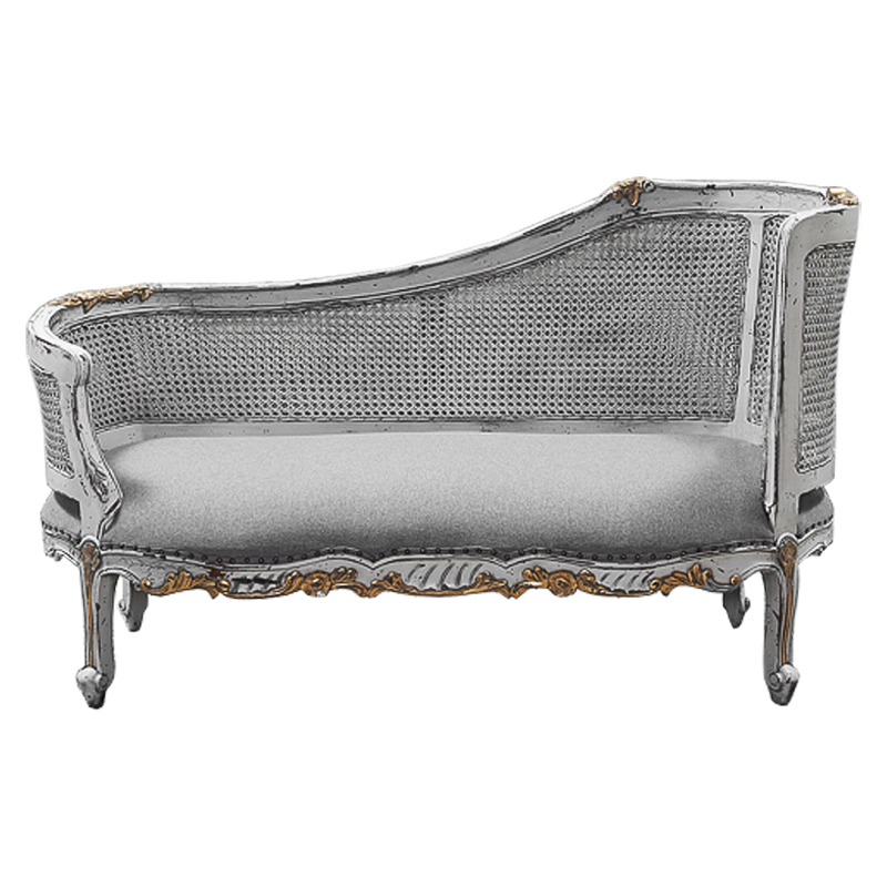 Кушетка Maria Antoinette Side Sofa Gray Серый Кушетка Maria Antoinette Side Sofa Gray Серый в Грозном | Loft Concept