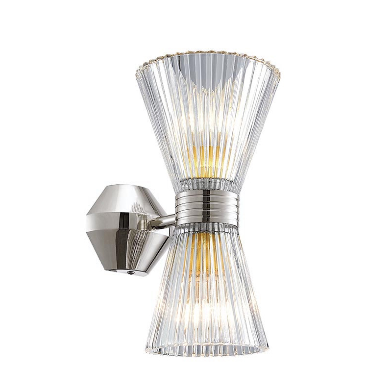 Бра Glass Horn Light nickel Прозрачное Стекло Никель Бра Glass Horn Light nickel Прозрачное Стекло Никель в Грозном | Loft Concept