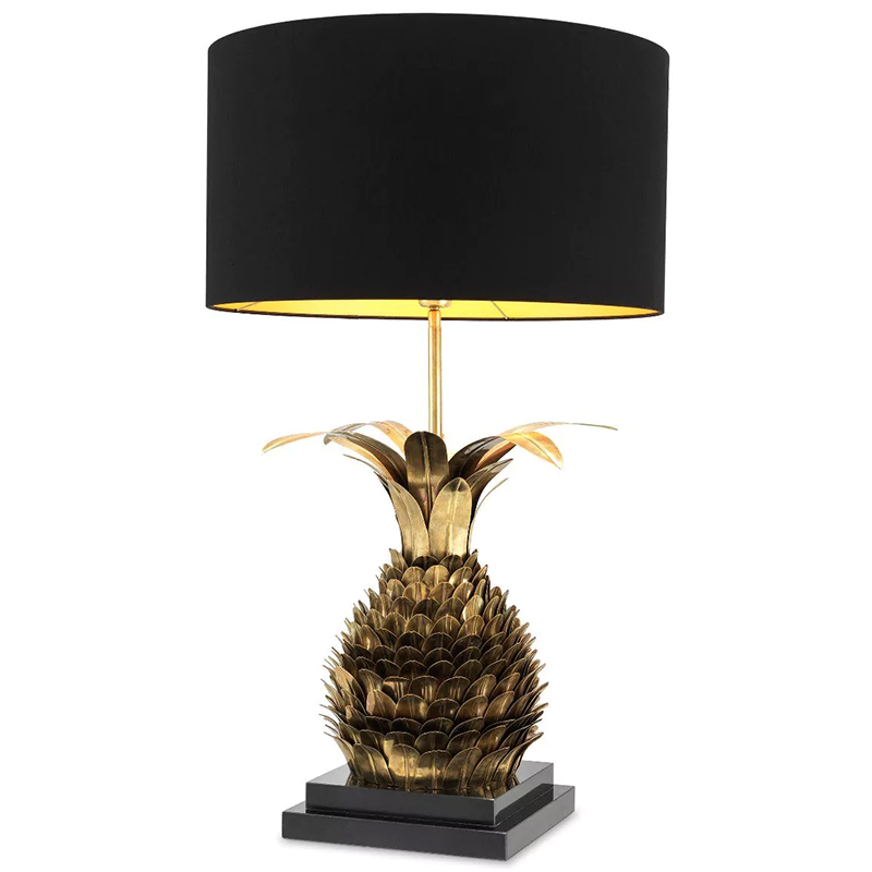 Настольная лампа Eichholtz Table Lamp Ananas Черный Латунь Винтажная латунь Настольная лампа Eichholtz Table Lamp Ananas Черный Латунь Винтажная латунь в Грозном | Loft Concept