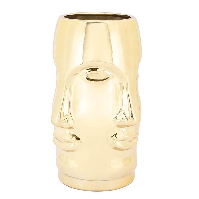 Ваза VASE MING FACE Gold Глянцевое золото Ваза VASE MING FACE Gold Глянцевое золото в Грозном | Loft Concept