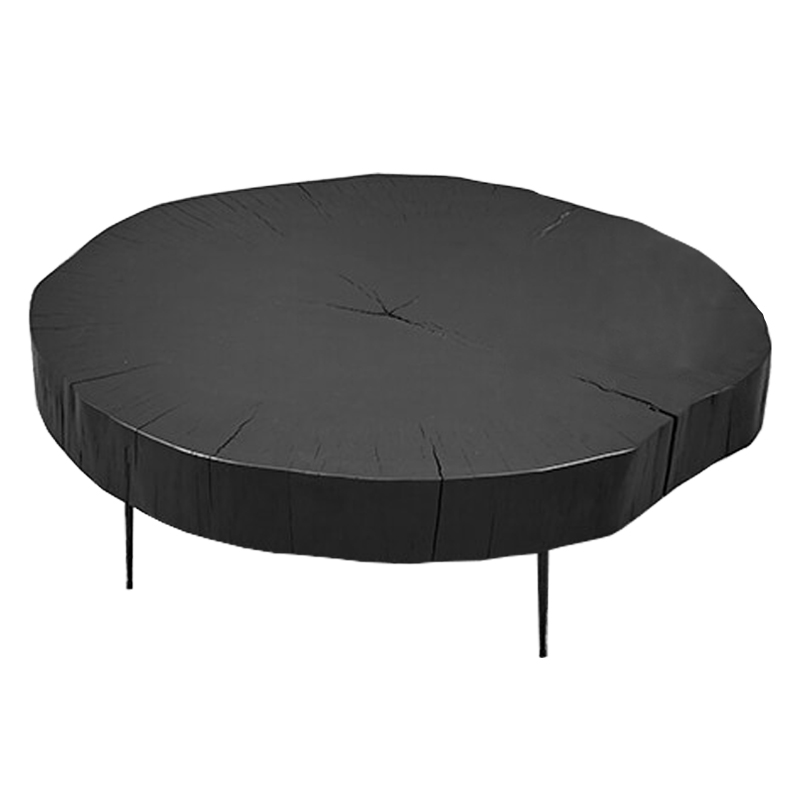 Кофейный стол Saw Cut Black Wood Coffee Table Черный Кофейный стол Saw Cut Black Wood Coffee Table Черный в Грозном | Loft Concept