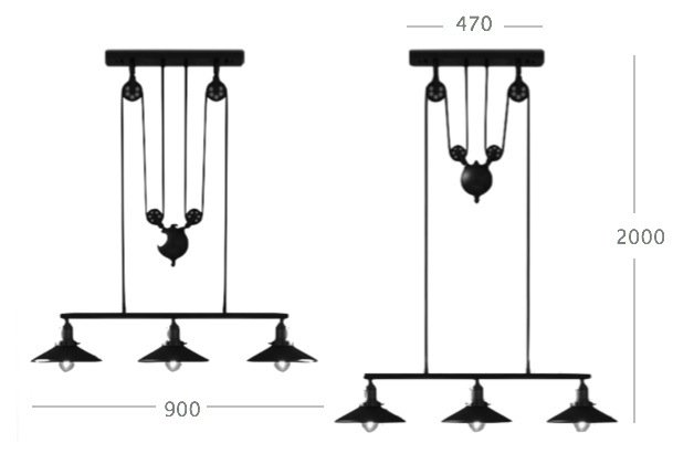 Люстра Loft Cone Pendant Balance Line 3 Люстра Loft Cone Pendant Balance Line 3 в Грозном