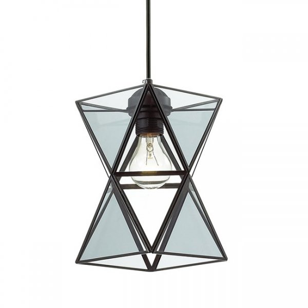 Подвесной светильник PolyPyramid Glass Pendant Прозрачный Подвесной светильник PolyPyramid Glass Pendant Прозрачный в Грозном | Loft Concept