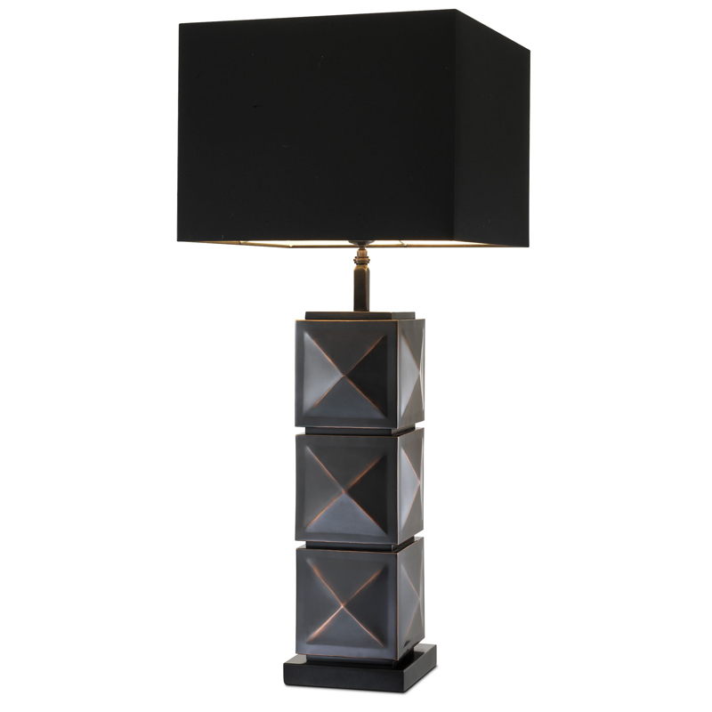 Настольная лампа Eichholtz Table Lamp Carlo Темная бронза Черный Настольная лампа Eichholtz Table Lamp Carlo Темная бронза Черный в Грозном | Loft Concept