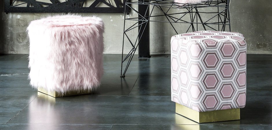 Пуф Hexagon Pink Geometry - Loft-Concept в Грозном