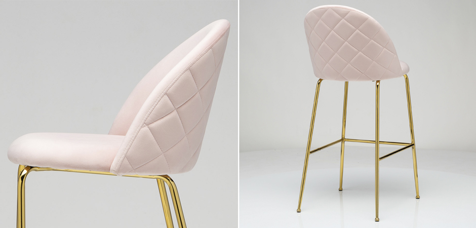 Барный стул Vendramin Bar Stool pink Барный стул Vendramin Bar Stool pink - Loft-Concept в Грозном