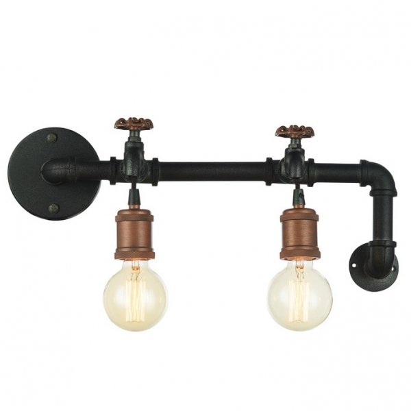 Бра Plumbing Bra Double Черный Бра Plumbing Bra Double Черный в Грозном | Loft Concept