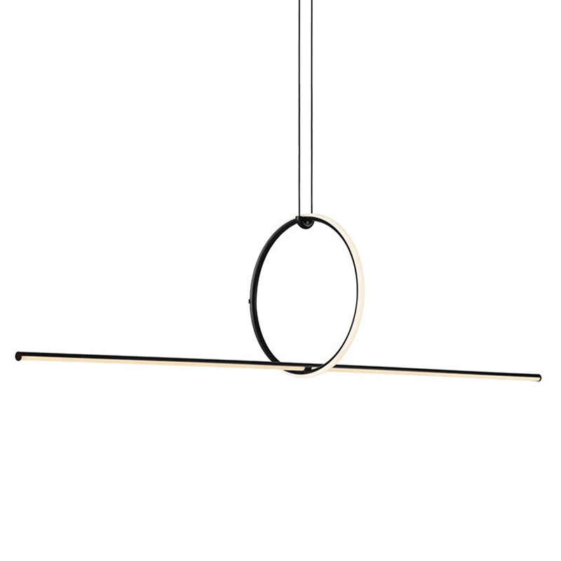Подвесной светильник Sircle Line Black Led Lamp Черный в Грозном | Loft Concept 