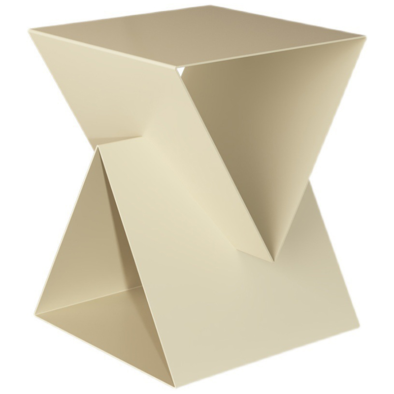 Приставной стол Two Triangles Beige Side Table Бежевый Приставной стол Two Triangles Beige Side Table Бежевый в Грозном | Loft Concept