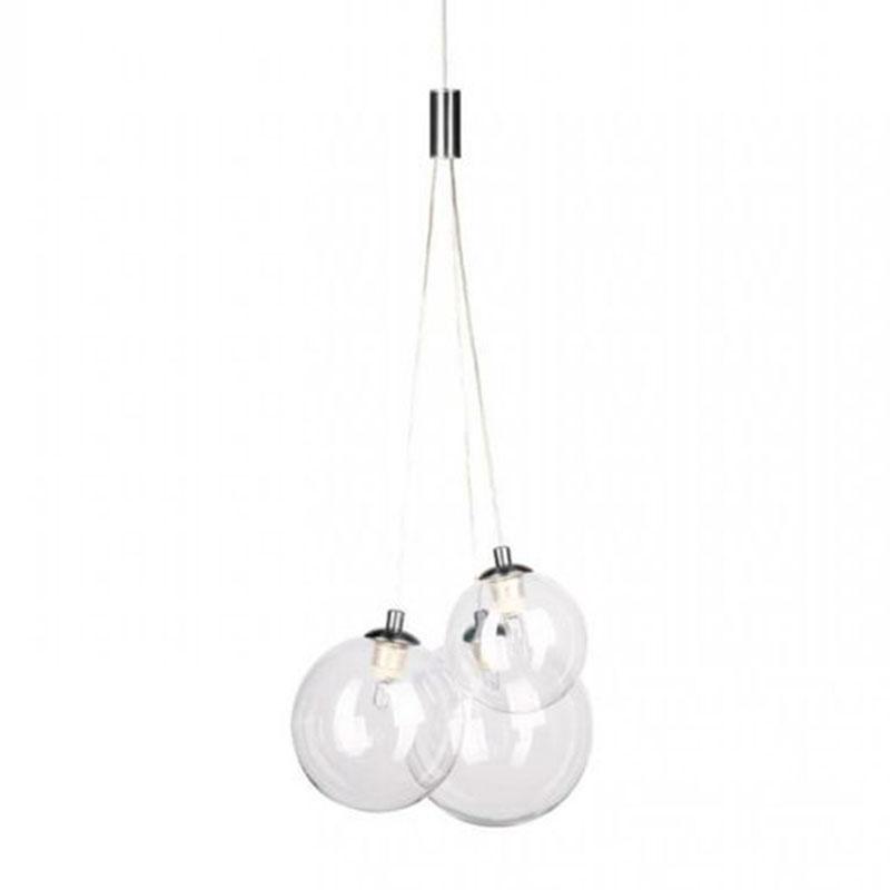 Люстра Multi Ball White Серебряный Прозрачное Стекло Люстра Multi Ball White Серебряный Прозрачное Стекло в Грозном | Loft Concept