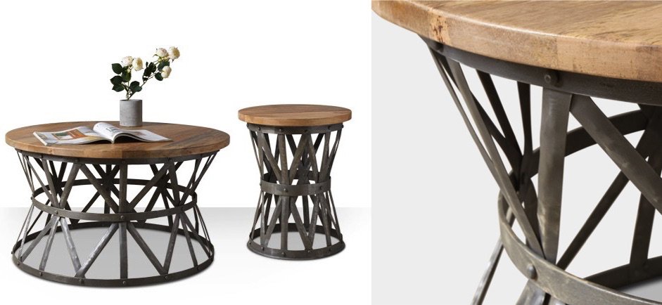 Журнальный стол Industrial Rust Barrel 40 Table Журнальный стол Industrial Rust Barrel 40 Table - Loft-Concept в Грозном