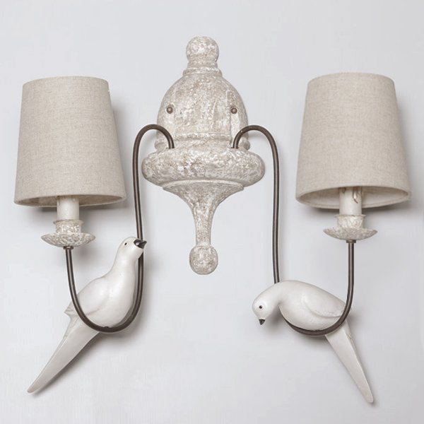 Бра Norman Bird Wall Lamp double ivory ( слоновая кость ) Бра Norman Bird Wall Lamp double ivory ( слоновая кость ) в Грозном | Loft Concept