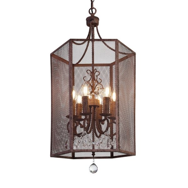 Люстра Roast Metal Chandelier 6 Square Коричневый Люстра Roast Metal Chandelier 6 Square Коричневый в Грозном | Loft Concept