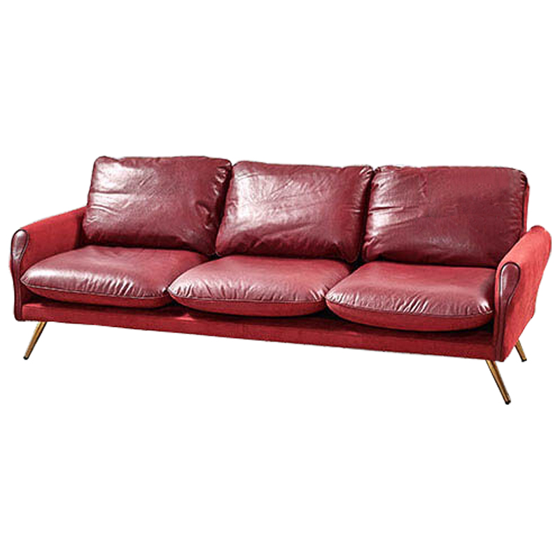 Диван Arnaldo Sofa Красный Золотой Диван Arnaldo Sofa Красный Золотой в Грозном | Loft Concept