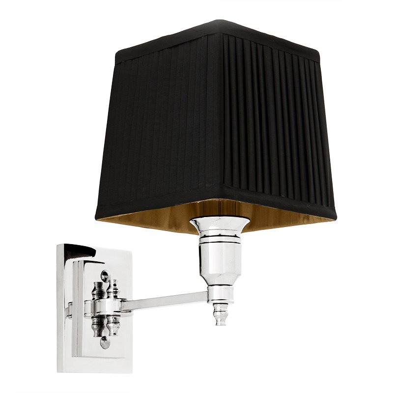 Бра Wall Lamp Lexington Single Nickel+Black Никель Черный Бра Wall Lamp Lexington Single Nickel+Black Никель Черный в Грозном | Loft Concept