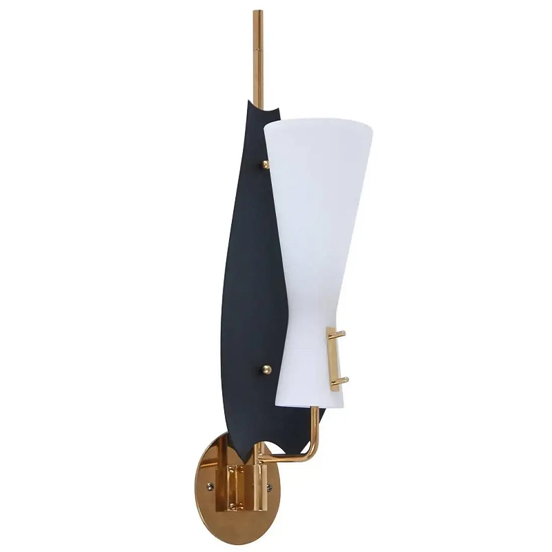 Бра Modern Leaf Sconces Черный Белый Латунь Бра Modern Leaf Sconces Черный Белый Латунь в Грозном | Loft Concept