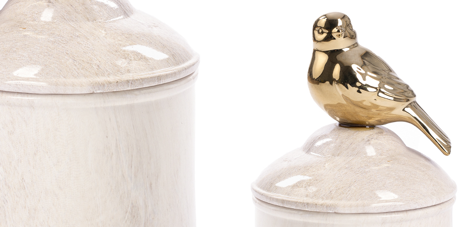 Ваза c крышкой Marble Bird Ваза c крышкой Marble Bird - Loft-Concept в Грозном