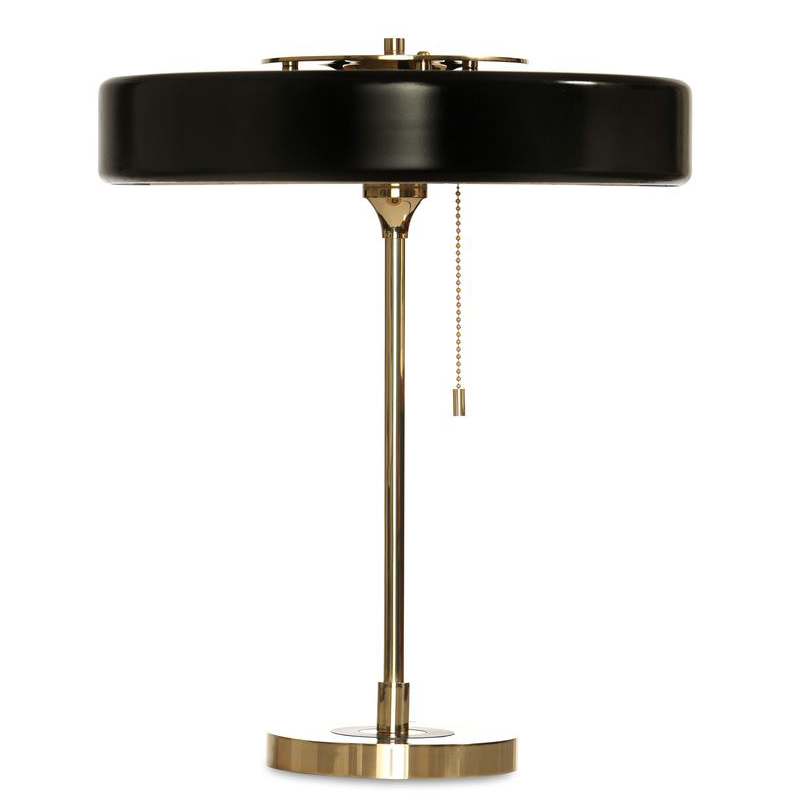 Настольная Bert Frank Revolve Table Lamp Black Латунь Черный Настольная Bert Frank Revolve Table Lamp Black Латунь Черный в Грозном | Loft Concept