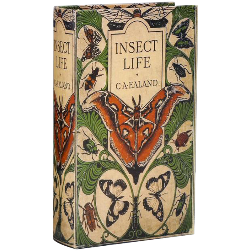 Шкатулка-книга с сейфом Insect Life Book Box Зеленый Бежевый Мульти Шкатулка-книга с сейфом Insect Life Book Box Зеленый Бежевый Мульти в Грозном | Loft Concept