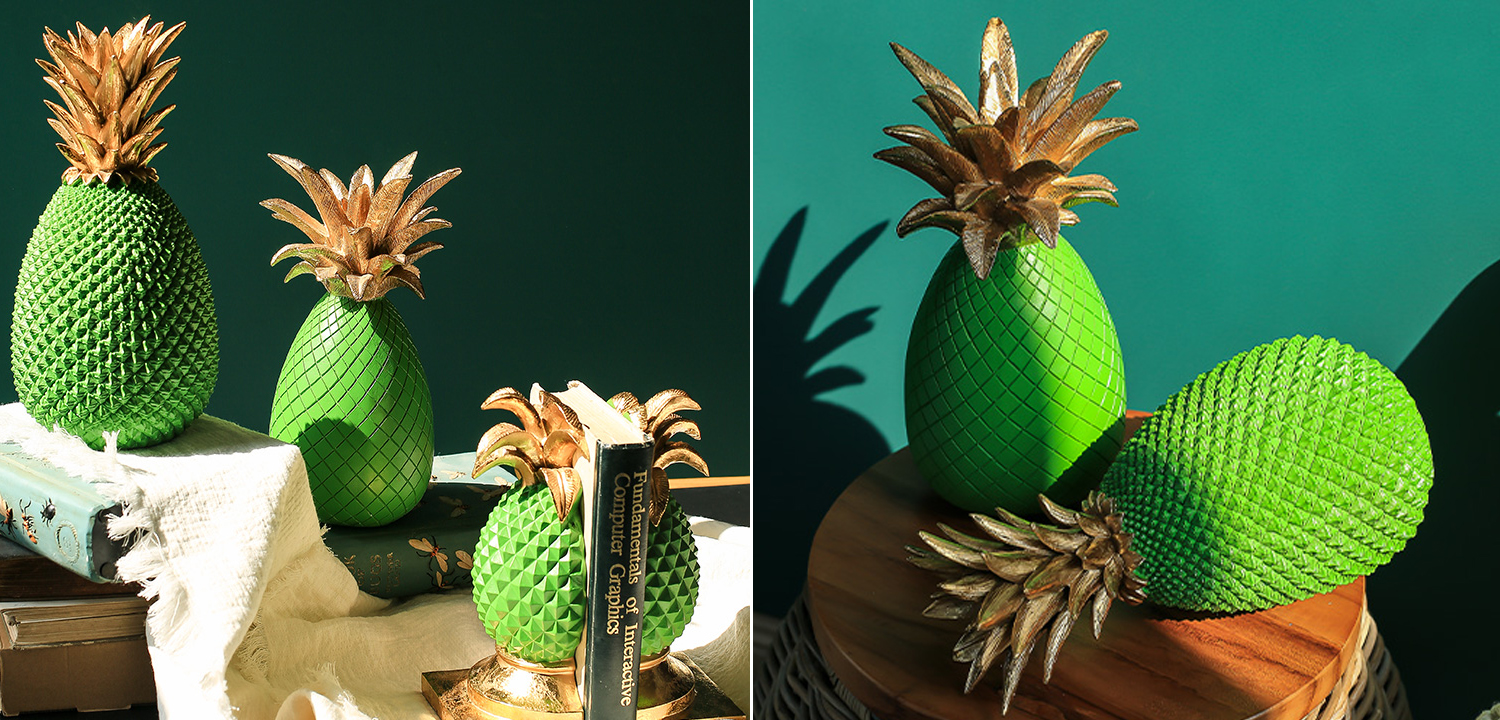 Статуэтка Gold and Green Pineapple II - фото