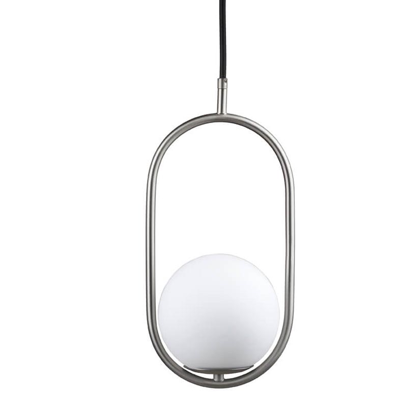 Подвесной светильник B.LUX C Ball oval nickel Белый Никель в Грозном | Loft Concept 