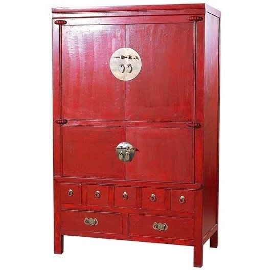 Шкаф в китайском стиле Red Box Красный Шкаф в китайском стиле Red Box Красный в Грозном | Loft Concept